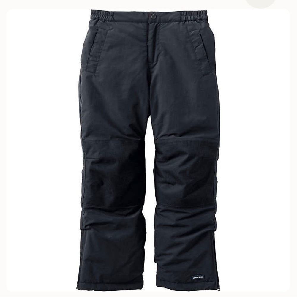 Lands Ends Kids Waterproof Insulated Iron Knee Snow Squall Pants Sz 7